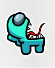 Puodelis Amoung us cyan imposter